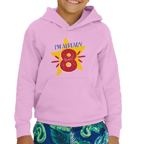 Sweat à capuche enfant premium sur le thème des étoiles 8 ans