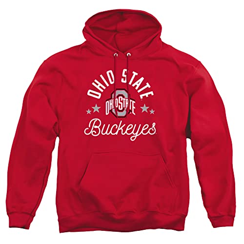 The Ohio State University Official Buckeyes Unisex Adult Pull-Over Hoodie,Team Red, 2X-Large