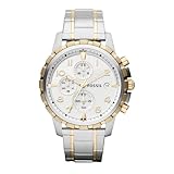 Fossil DEAN メンズ クロノグラフ ツートーン ステンレススチールウォッチ、FS4795