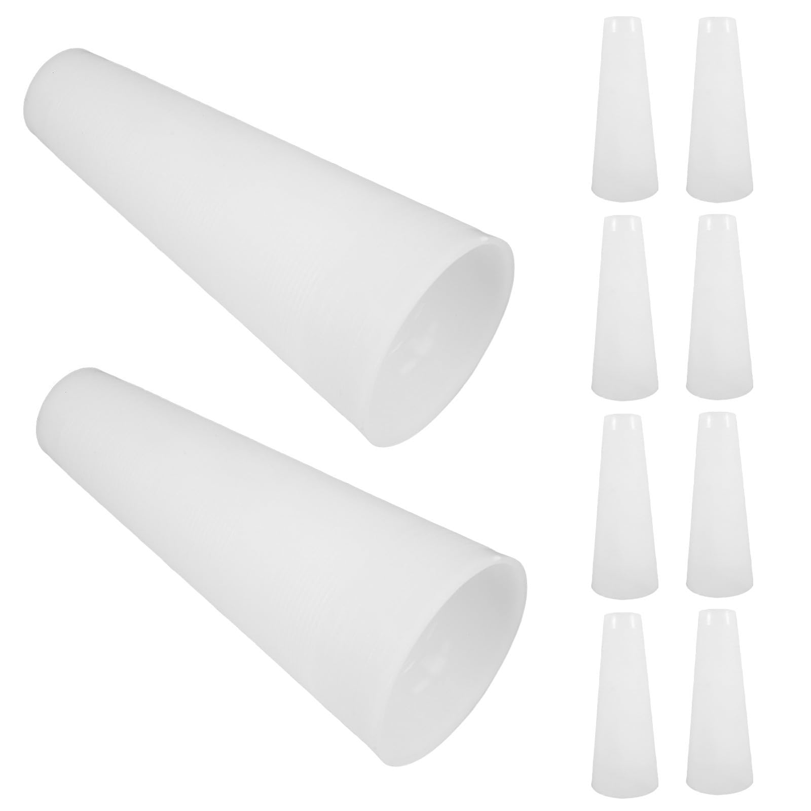 Tubo de hilo de PVC cónico para bobinas de costura y almacenamiento de hilos textiles