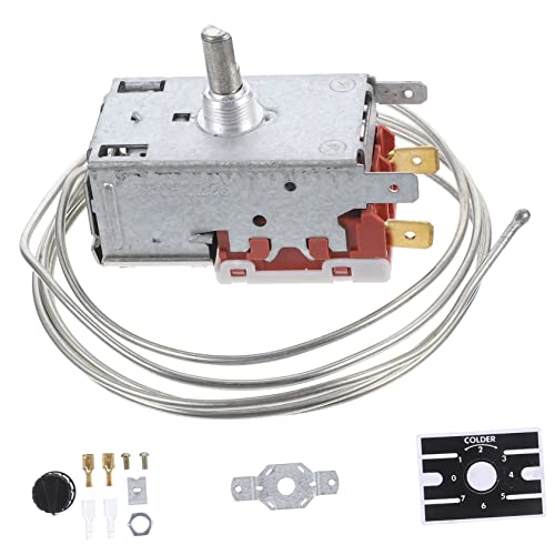 Labrimp Thermostat Mini Refrigerador Timer Switch Mechanical Switches Mini Fridge Thermostats Refrigerator Temperature Controls Refrigerator Temperature Controller Freezer Part Household #TOP5