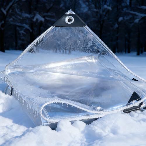 Lona impermeable antidesgarro transparente para proteger invernadero 2