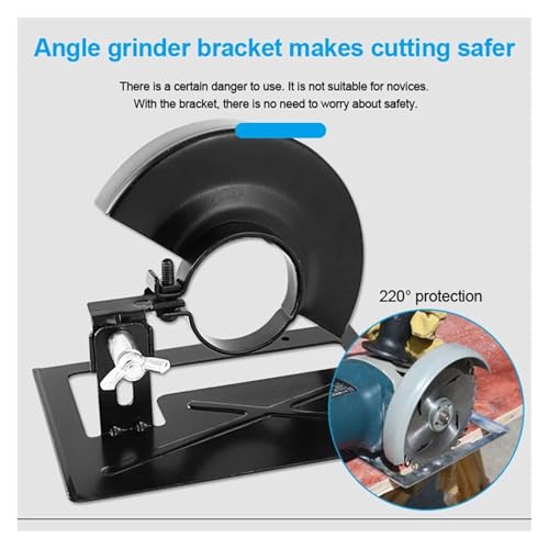 Soporte de amoladora angular en acero para base de corte de madera 4