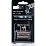 BRAUN WaterFlex 51B Replacement Foil & Cutter for Electric Shaver WaterFlex Black