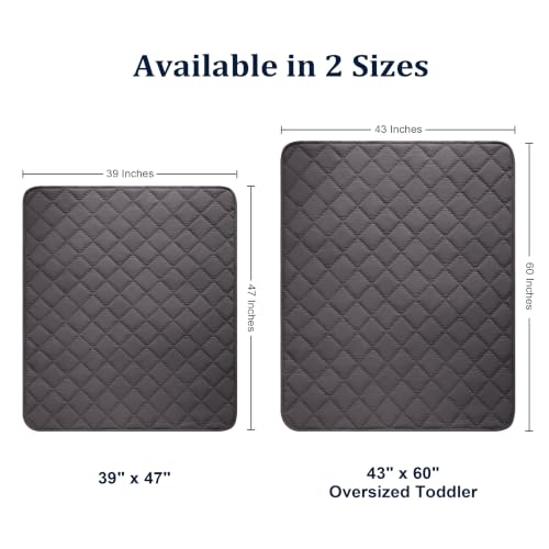 Image of BEDSUM Toddler Quilt 43x60, Microfiber Kids Quilt Toddler Bed, Dark Grey | Lightweight Soft Comfort for Toddler Beds, Daycare, Preschool Naps, Boys Girls, Machine Washable All Season Toddler Comforter