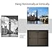 GOmaize Front Loading Black Picture Frame 11x14 Set of 3 Wall and Table Mounting