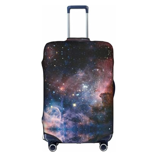 Housse de bagage Carina Nebula blanc taille XL élastique avec fermeture éclair résistante