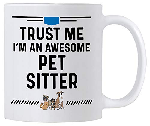 Casitika Pet Sitter Gifts. 11 oz Coffee Mug for Dog or Cat Sitters