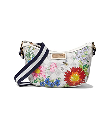 FLORAL DIAMOND CROSSBODY BAG