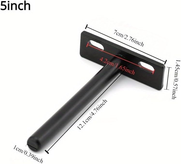 2PCS 3" 4" 5" Folding Shelf Support Bracket Hidden Floating Wall Shelf Support Brackets for Heavy Duty Bracket (3inch-2pcs)