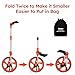Zozen Distance Measuring Wheel, Measure Wheel in Feet and Inches, Collapsible/Mechanical/One Key to Reset/Kickstand to Keep Stand/Starting Point Arrow and Carrying Bag, Adapt to Various Roads.