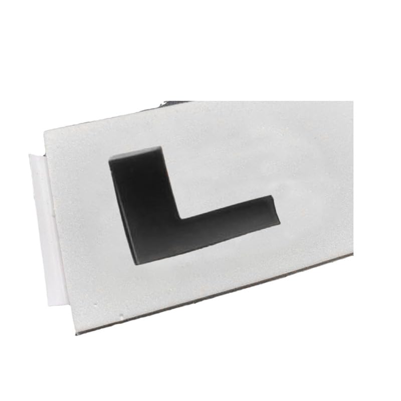 Image of Sports Line 3D Raised Hood and Rear Letter Emblems with 3M Adhesive Backing (LR-Bright Black)