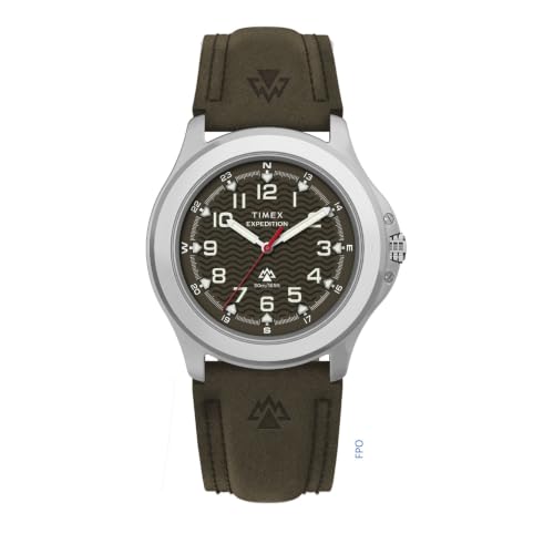 Timex �����Y Expedition Field 39mm �r���v - �u���E���X�g���b�v �u���E���_�C���� �V���o�[�g�[���P�[�X