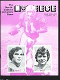 McNeese State vs Northwestern NCAA Football Program 11/6/1976-Cowboy Stadium-team & player pix-info-rosters-stats-VF