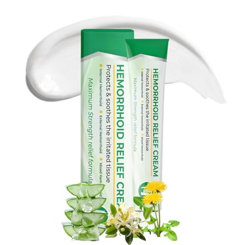 Herbal Hemorrhoids Treatment Cream - Piles Treatment Extra Strength for Skin - Fast-Acting Hemorrhoid Cream - Gentle & Effective Relieve Discomfort and Soothe Itchy Treatment for Hemorrhoids