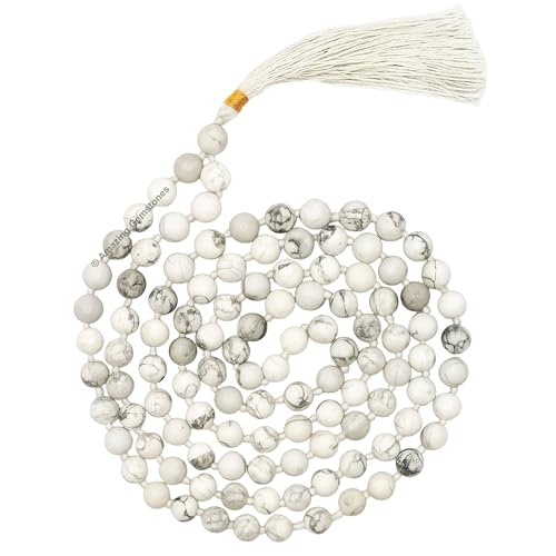 Amazing Gemstone Howlite Mala Beads...