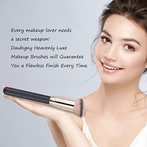 Daubigny Powder Foundation Brush For Liquid Foundation Angled Kabuki Brush Premium Makeup Brush For Flawless Liquid Cream Foundation Bronzer Concealers Setting Mineral Powder Cosmetics Blending Buffing #TOP4