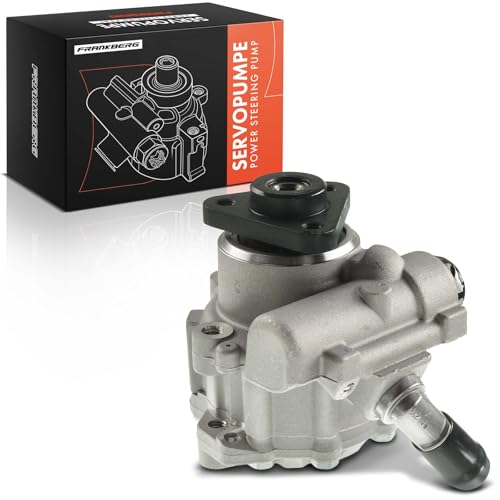 Frankberg Bomba de dirección asistida Sistema de dirección Bomba hidráulica Compatible con A4 8E2 8K2 8E5 8K5 B6 B8 2.5L-3.0L 2000-2012 A5 8T3 8F7 8TA 2.7L 3.0L 2007-2017 Reemplace #8R0145155G