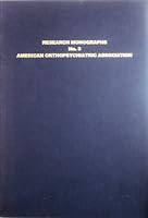 Research Monographs No. 3 American Orthopsychiatric Association 26th Printing B000FTLN3Y Book Cover