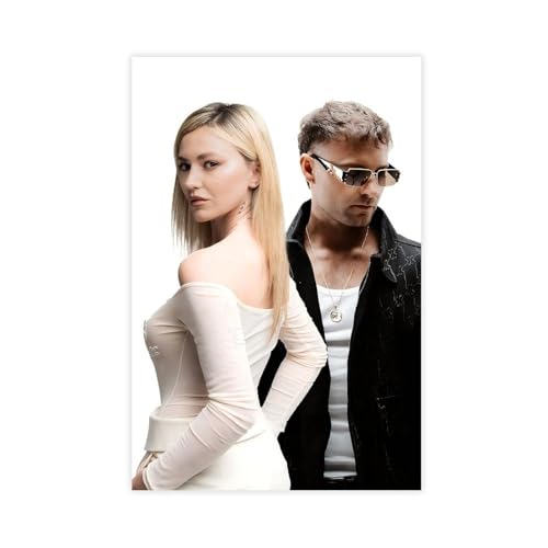 Esclusivo poster artistico con gruppo musicale Il Pagante, ritratto estetico,