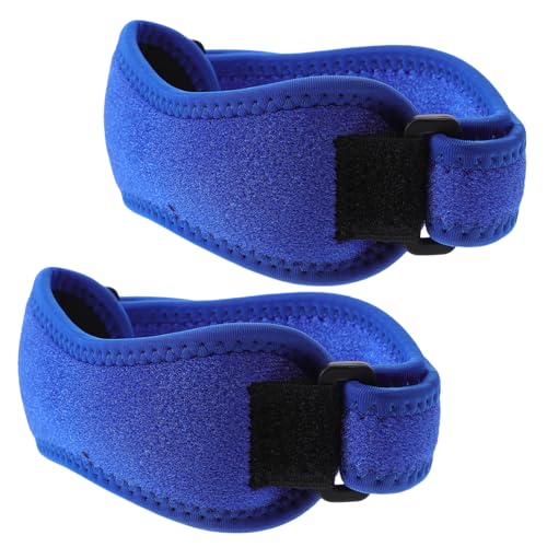 2pcs Knee Sling Brace Anti Hinged Forearm Sprain Patella Support Strap Leg Patella Protective Strap Walker Tear Patella Straps Compression Patella Strap Blue Polyester