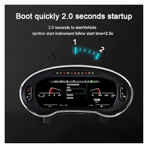 Panel digital LCD de 12,3 pulgadas para Audi A3 2014-2020 con cabina virtual 5