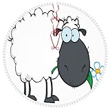 76,2 cm großer Weihnachtsbaumrock mit Pompon-Besatz, Schaf-Weihnachtsbaum-Röcke, Matte für Urlaub, Hochzeit, Party-Dekoration