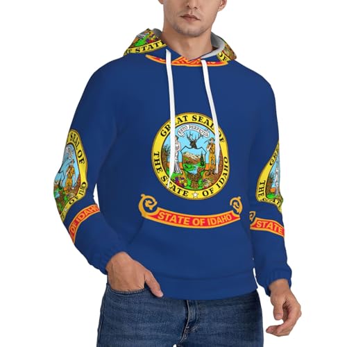 Sweat à capuche Idaho épais et chaud - Pull homme avec protection thermique optimale