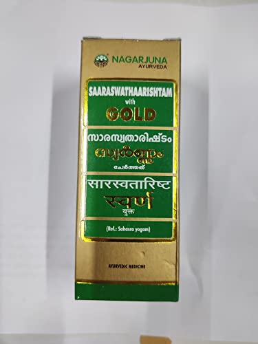 Nagarjuna Saaraswathaarishtam With Gold (25 Ml X 3) - Oil