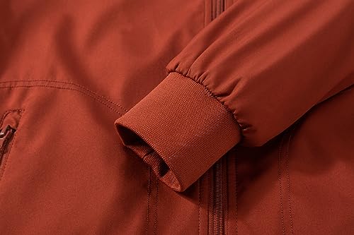 Image of TLZC Men's Fashion Bomber Jacket Lightweight Track Windbreaker Jackets Outdoor Golf Windproof Coat