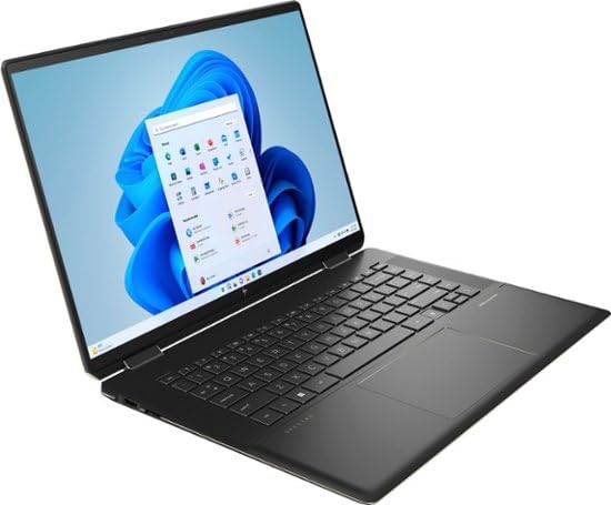 Image of HP- Spectre 2-in-1 | Display: 16 inch inch 3K+ Touch-Screen | Processor: Intel Evo Core i7 | RAM: 16GB | Memory: 512GB | Pen Included - Nightfall Black, 16-f2013dx