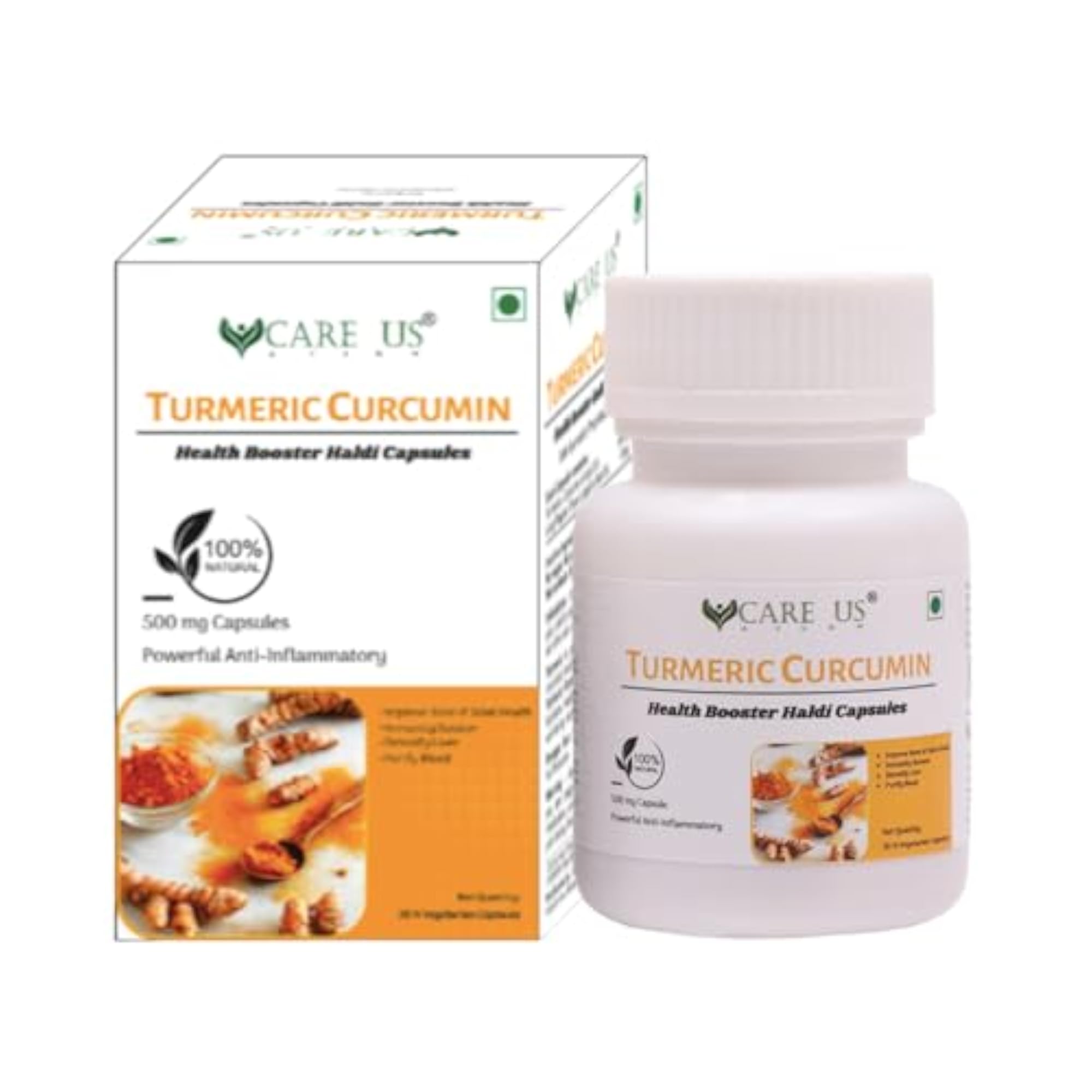 Turmeric Curcumin Haldi Capsules, 30 Capsules