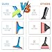 Small Silicone Window Squeegee, Car Windshield Water Blade Squeegee, Multifunctional Auto Squeegee with 5.9 Inch Blade and Non-Slip Handle for Car Window, Mirror, Home Cleaning (Sky Blue)