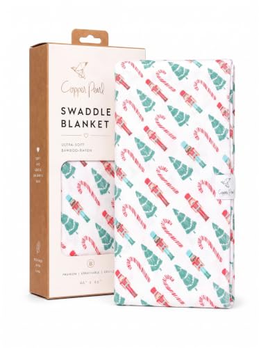 Image of Copper Pearl Swaddle Blankets for Newborns | Soft Stretchy Receiving Blankets for Boys and Girls | Large 46 x 46 Inch Baby Blankets | Lightweight and Breathable Swaddles | Nicholas