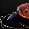 JSDDE Amethyst Crystal Necklace Healing Crystals Hexagonal Stone Pointed Gemstone Pendant Necklaces for Men Women Gift #1