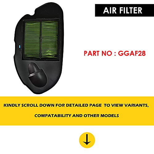 Image of NIKAVI NAFF057 Motorcycle Air Filter Compatible For Suzuki Access 125 Cc /Burgman