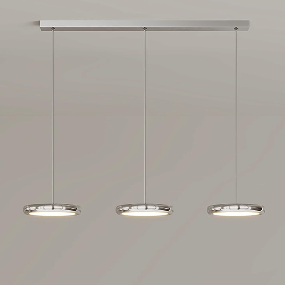 HYJAUSXB Ceiling Light Chandelier Modern Restaurant Corridor Bar Club Study 3-lamp Living Room LED Reading Lamp Three-Color Variable 54W