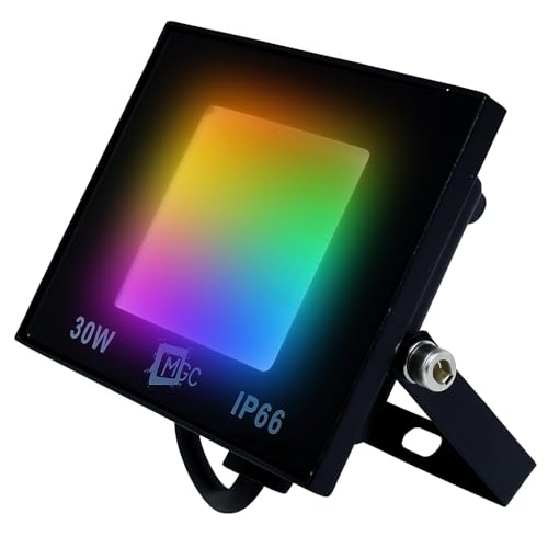 Refletor Led Holofote 30w Bivolt Rgb Colorido C/Controle