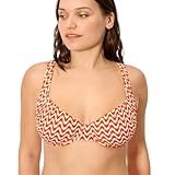 YSABEL MORA. Top Bikini Reductor Micropiqué Estampado. Sujeción Firme y Forma Natural para Copas E y F Colección Sunset.
