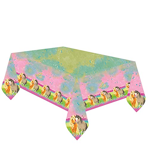 Playflip Set de fiesta XL para cumpleaños infantil, diseño de caballos