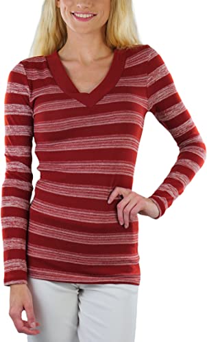 Image of ToBeInStyle Women's Classic Long Sleeve V-Neck Pullover Sweater