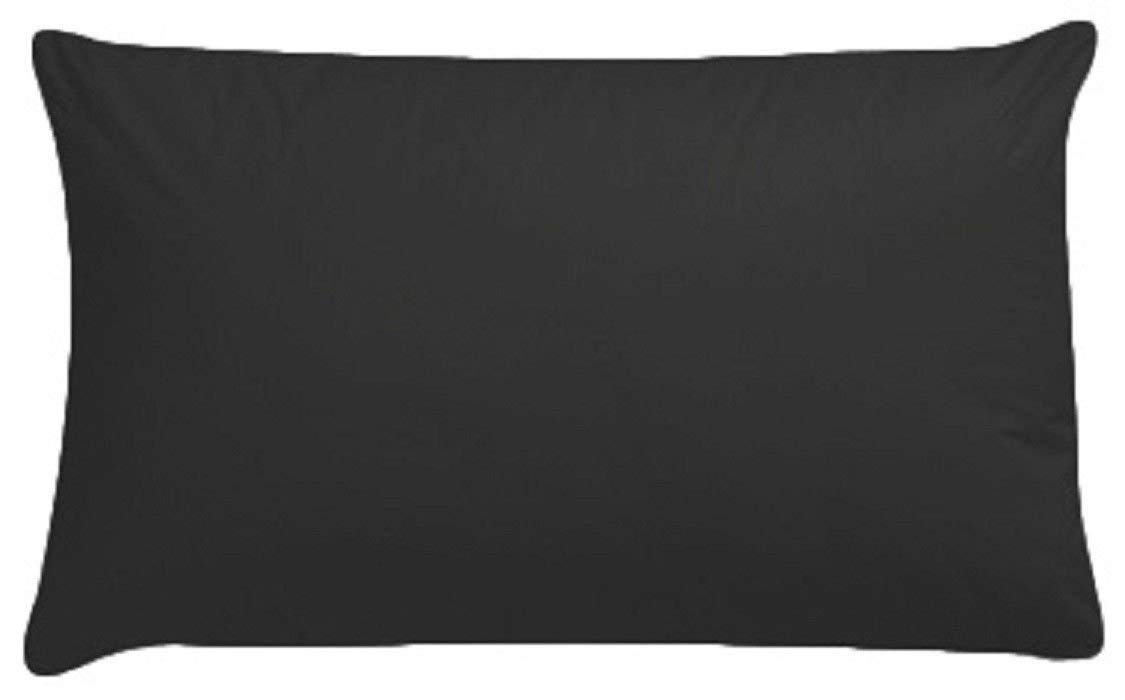Amigozone Charcoal Grey 200 Thread Count Egyptian Cotton Cot Bed Toddler Pillow Pair Case (, Cot Pillow Case 40Cm X 60Cm)