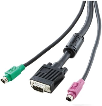 ConnectPRO PS-25P 25ft PS2/HDB-15 Premium Shielded 3-in-1 KVM Cable