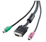 ConnectPRO PS-25P 25ft PS2/HDB-15 Premium Shielded 3-in-1 KVM Cable