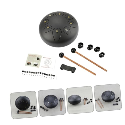 Tambor Lingual de Metal Grande Negro Kisangel miniatura 4