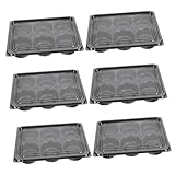 NOLITOY 6pcs Cake Containers for Desserts Yolk Pastry Packaging Boxes for Home Bakery for Moon Cakes Muffins and Cookies
