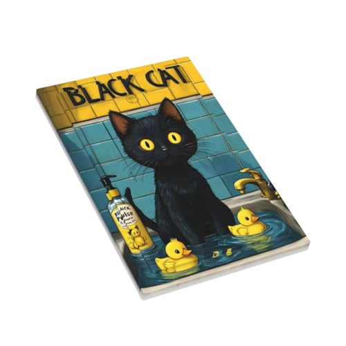 Decorative Light Switch Cover Plate Novelty Black Cat Funny Duck Bath 1 Gang No Device Single Blank Outlet Covers Wall Plate Cover Switchplate Electrical Faceplate