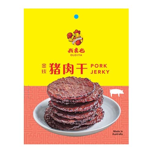 OLOIYA Pork Jerky Flavorful Meant Snack On the Go Snacks Perfect for Hunting, Trip, School Snack with 7.9 Protein 190g