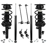 Detroit Axle - 8PC Front Struts and Coil Springs + Rear Shock Absorbers with Sway Bar Links for 2004-2009 Mazda 3 Excluding Speed Models - [2006-2010 Mazda 5]