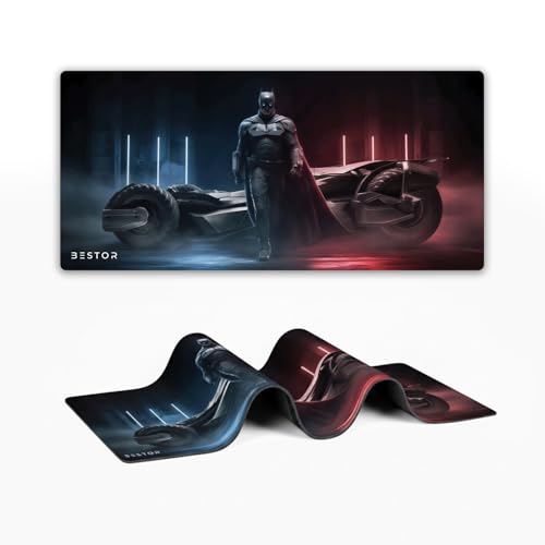 Image of BESTOR Ultra-Smooth Surface, Anti-Fray Laser Cut Edges, Non-Slip Rubber Base Desk Mat - Large Gaming Mouse Pad Waterproof Surface Mouse pad for Laptop (Multy Color)